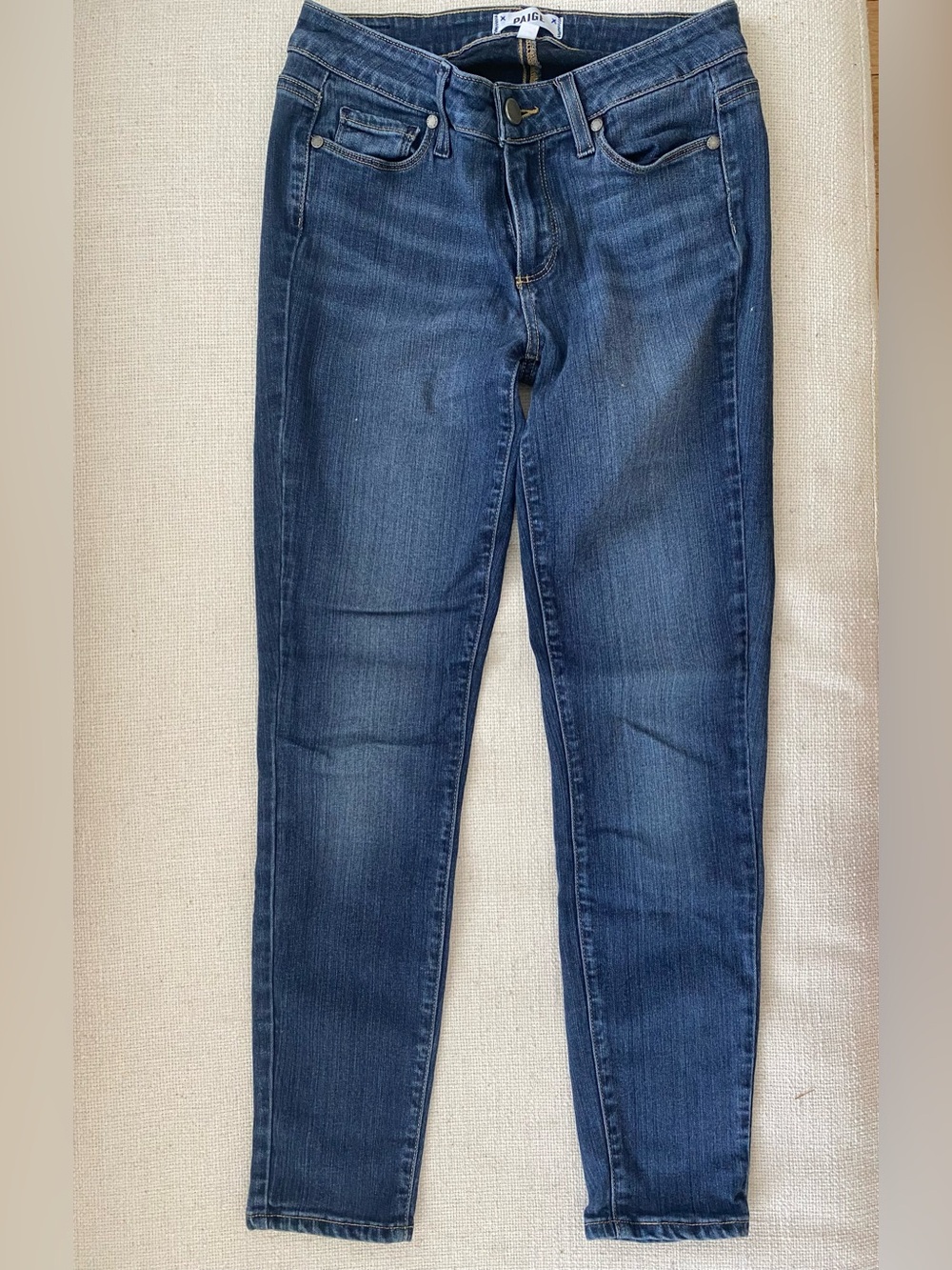PAIGE Indigo Mid-Rise Skinny Jeans